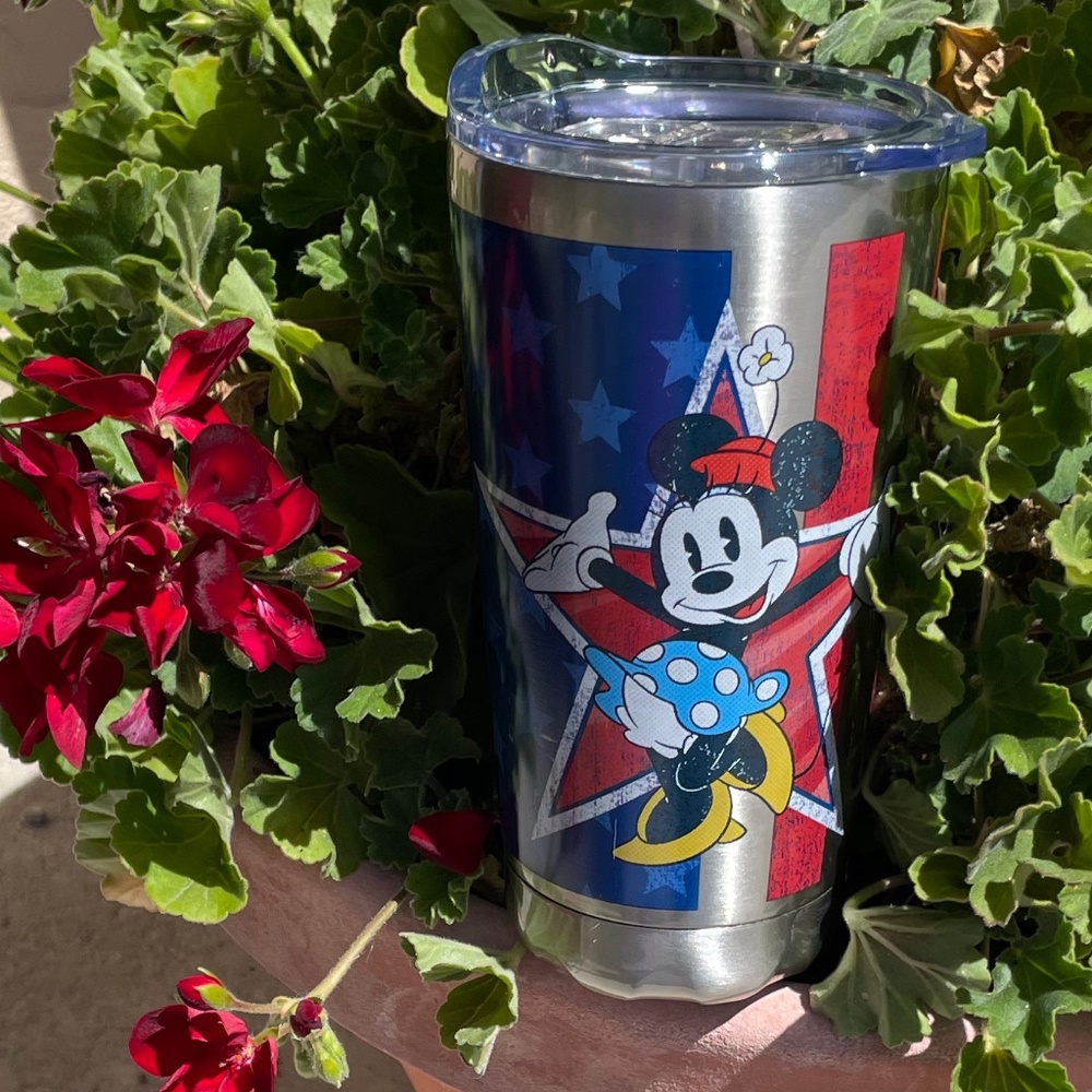 Disney Minnie Mouse Patriotic Travel Tumbler